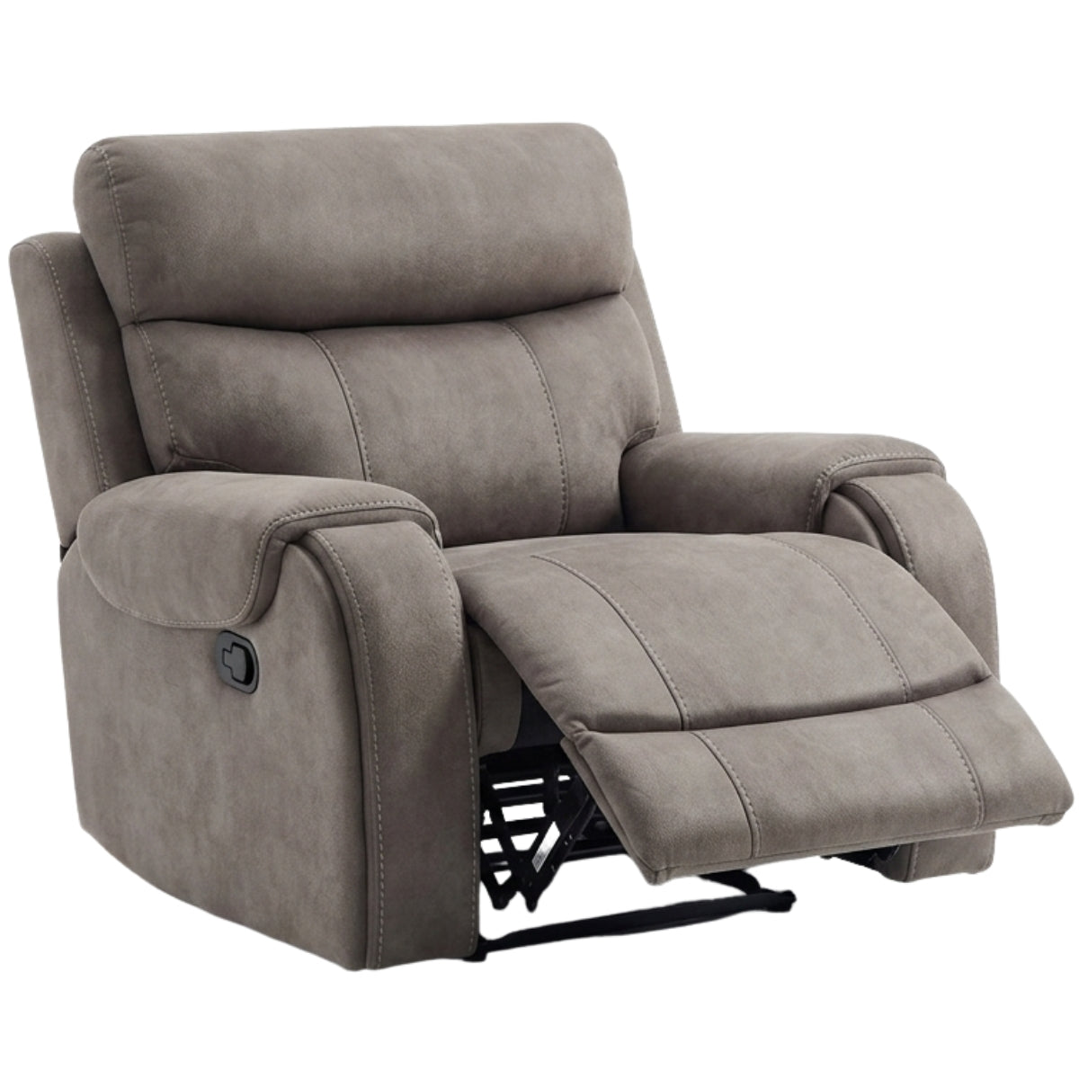 Hamilton grey recliner chair on a white background