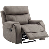 Hamilton grey recliner chair on a white background