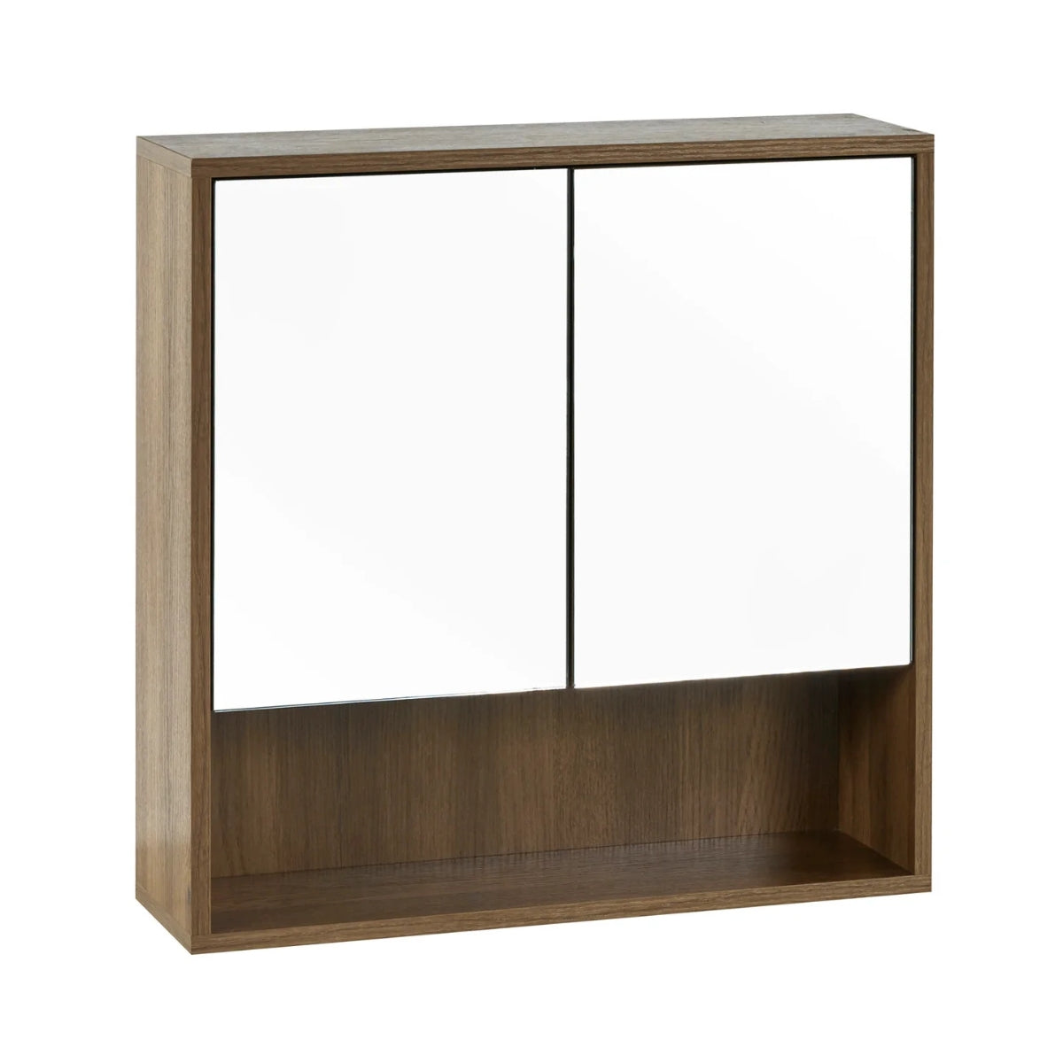 Hampshire wooden cabinet with glass doors on a white background.