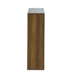 Hampshire wooden cabinet with glass doors on a white background side angle.