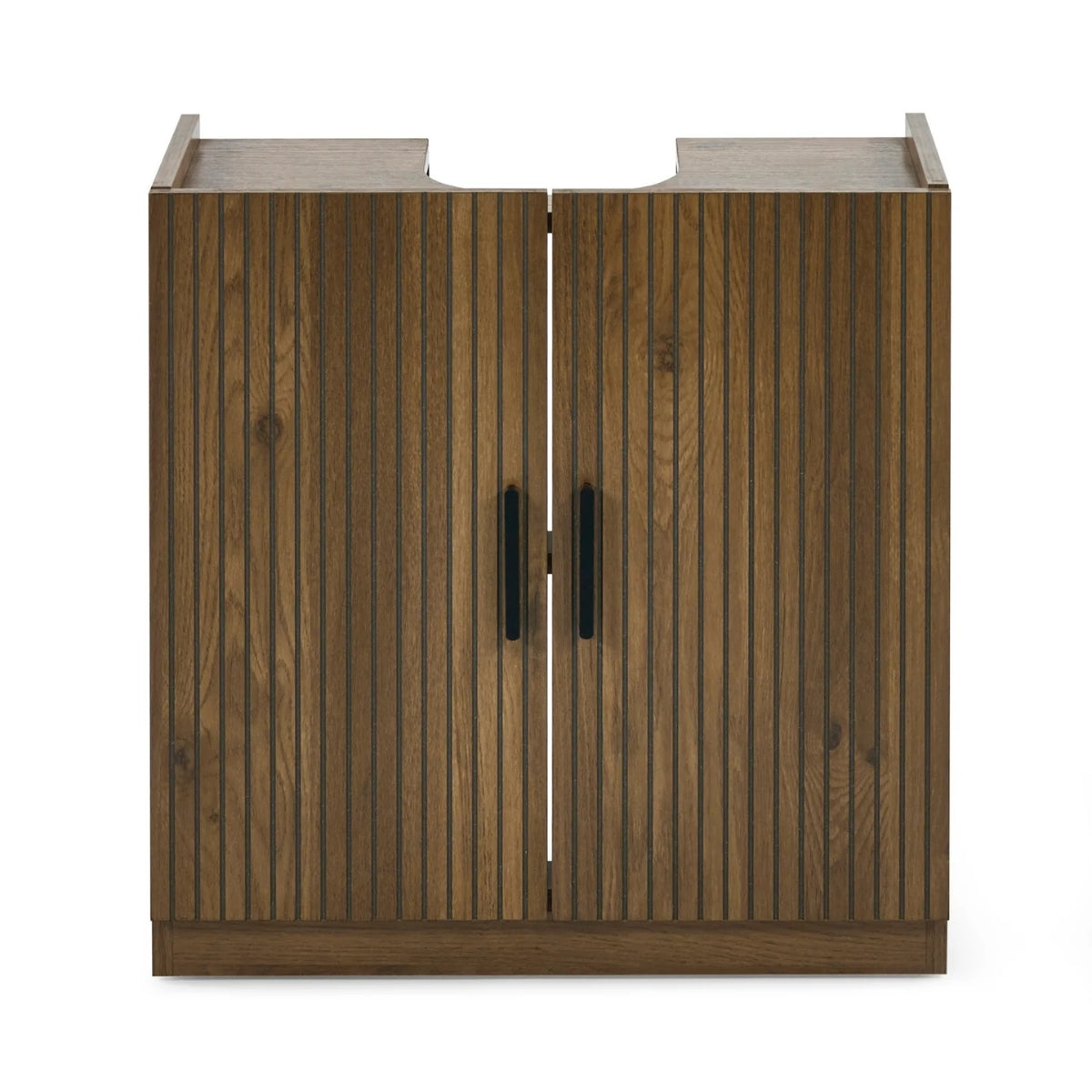 Hampshire wooden cabinet with two doors on a white background