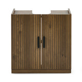 Hampshire wooden cabinet with two doors on a white background