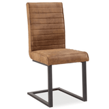 Heatherfield Faux Leather and Metal Dining Chair - 1