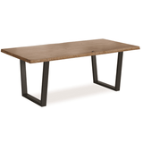 Heatherfield Oak and Metal Dining Table - 2