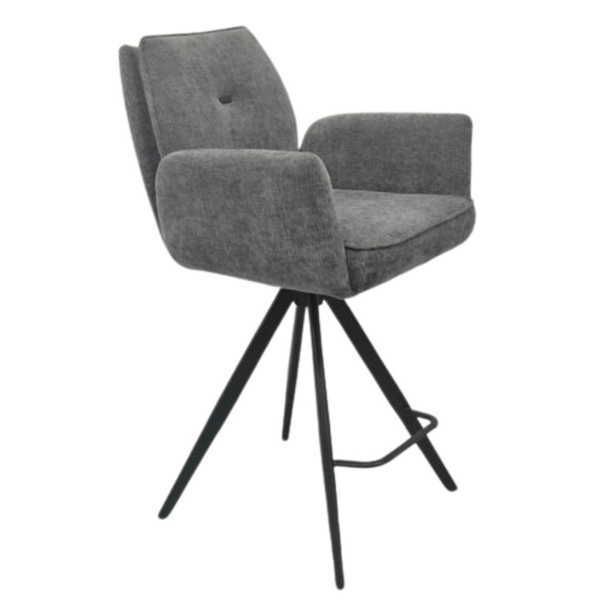 Henderson Fabric Bar Stool Grey - 2