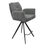 Henderson Fabric Bar Stool Grey - 2
