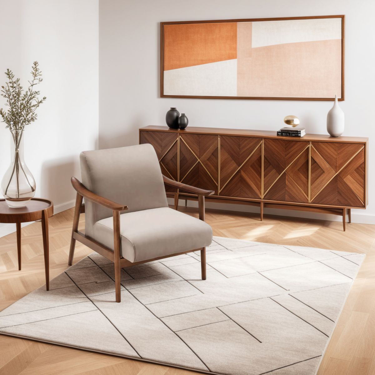 Hiram Velvet Accent Chair