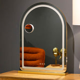 Hollywood Gold Arch Vanity Mirror - 3