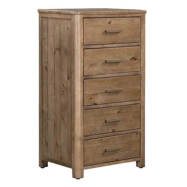 IndianaCashew5DrawerTallboy-1