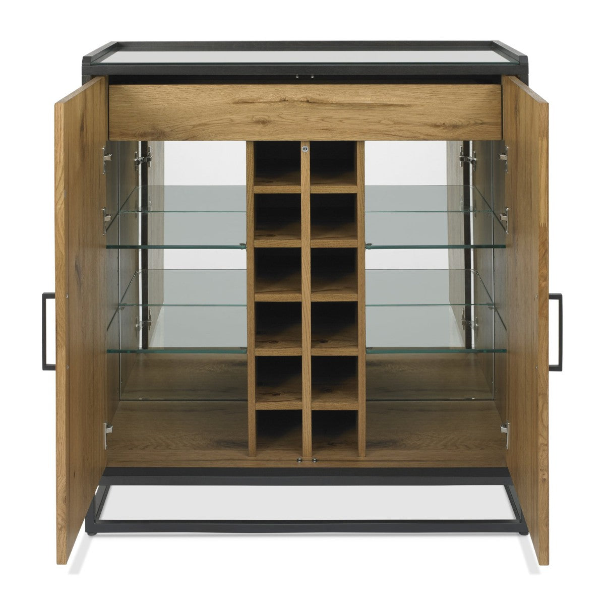 Inishmore Oak Drinks Cabinet - 3