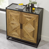 Inishmore Oak Drinks Cabinet - 4