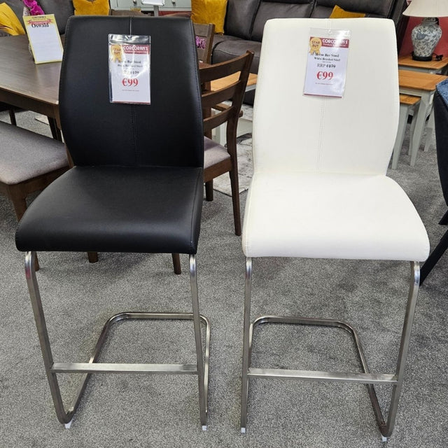 IreneBrushedSteelBarStools