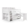 White Wooden Mid Sleeper Bed