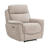 KeatonBeigeElectricReclinerArmchair-1