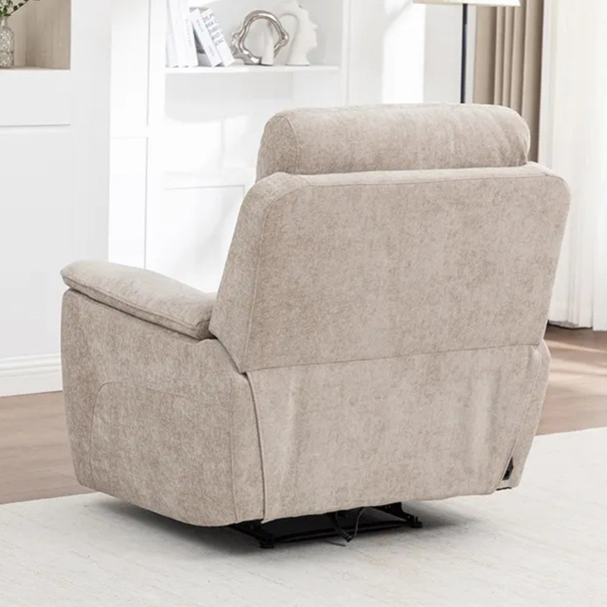 KeatonBeigeElectricReclinerArmchair-4