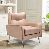 KenziePlushVelvetArmchairMink-2