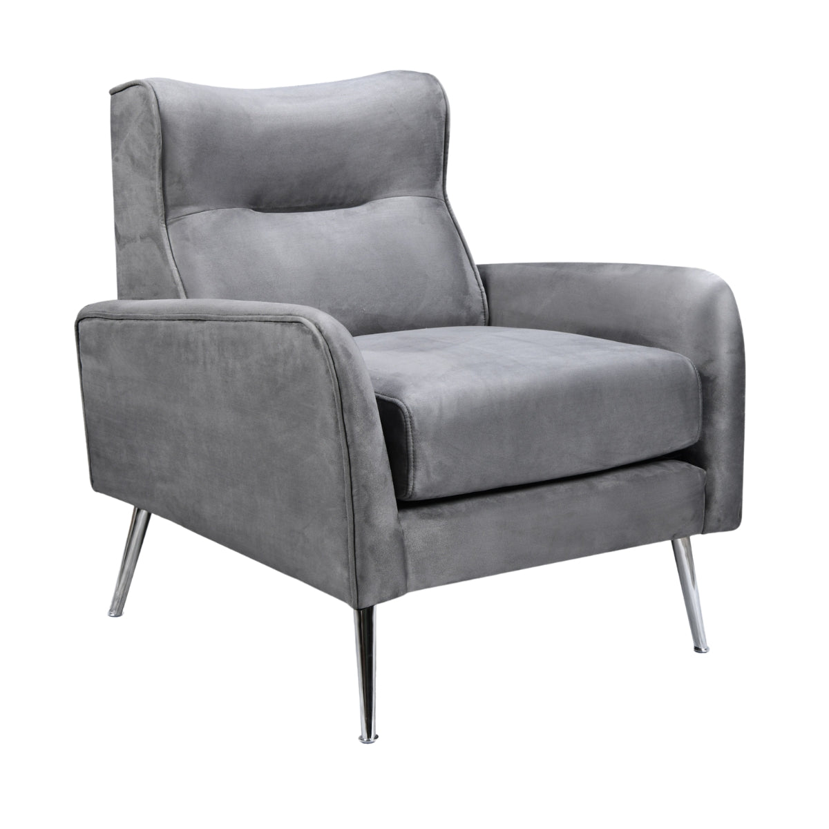 KenziePlushVelvetArmchairSilver-1