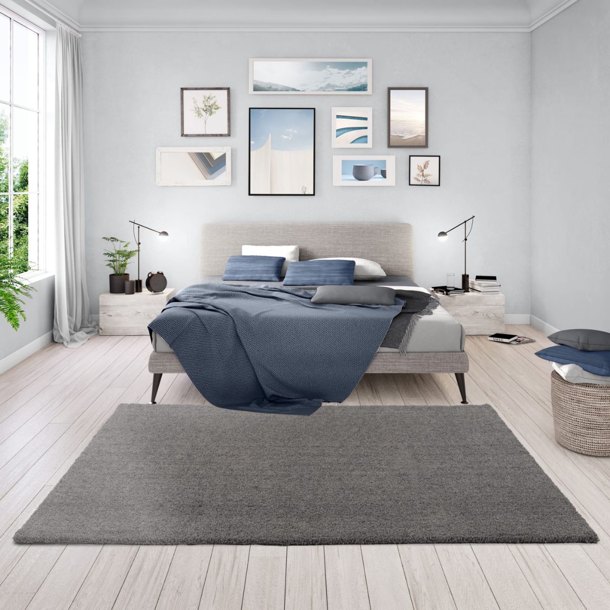 Kiss Dark Grey Rug 2