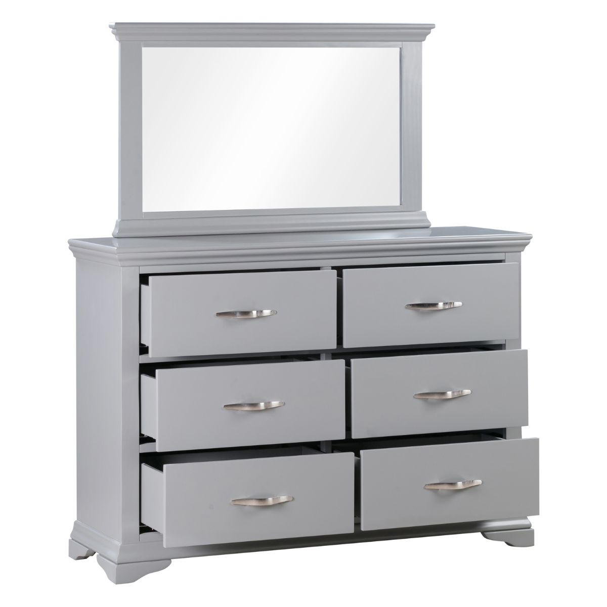 LP6DCG - Lucilla 6 Grey Drawer Chest 3