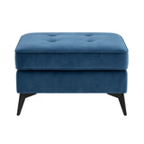 Lafayette Teal Ottoman - 2