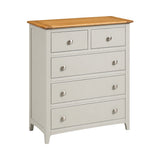 Lagan Two-Tone Grey 5 Drawer Dresser - 1