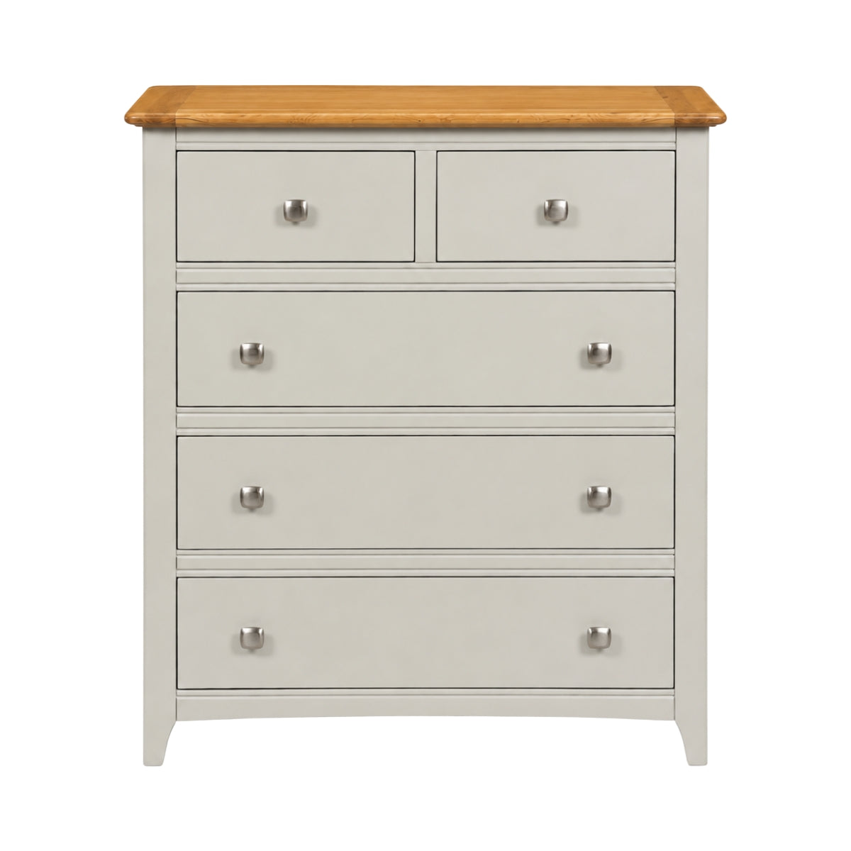 Lagan Two-Tone Grey 5 Drawer Dresser - 2