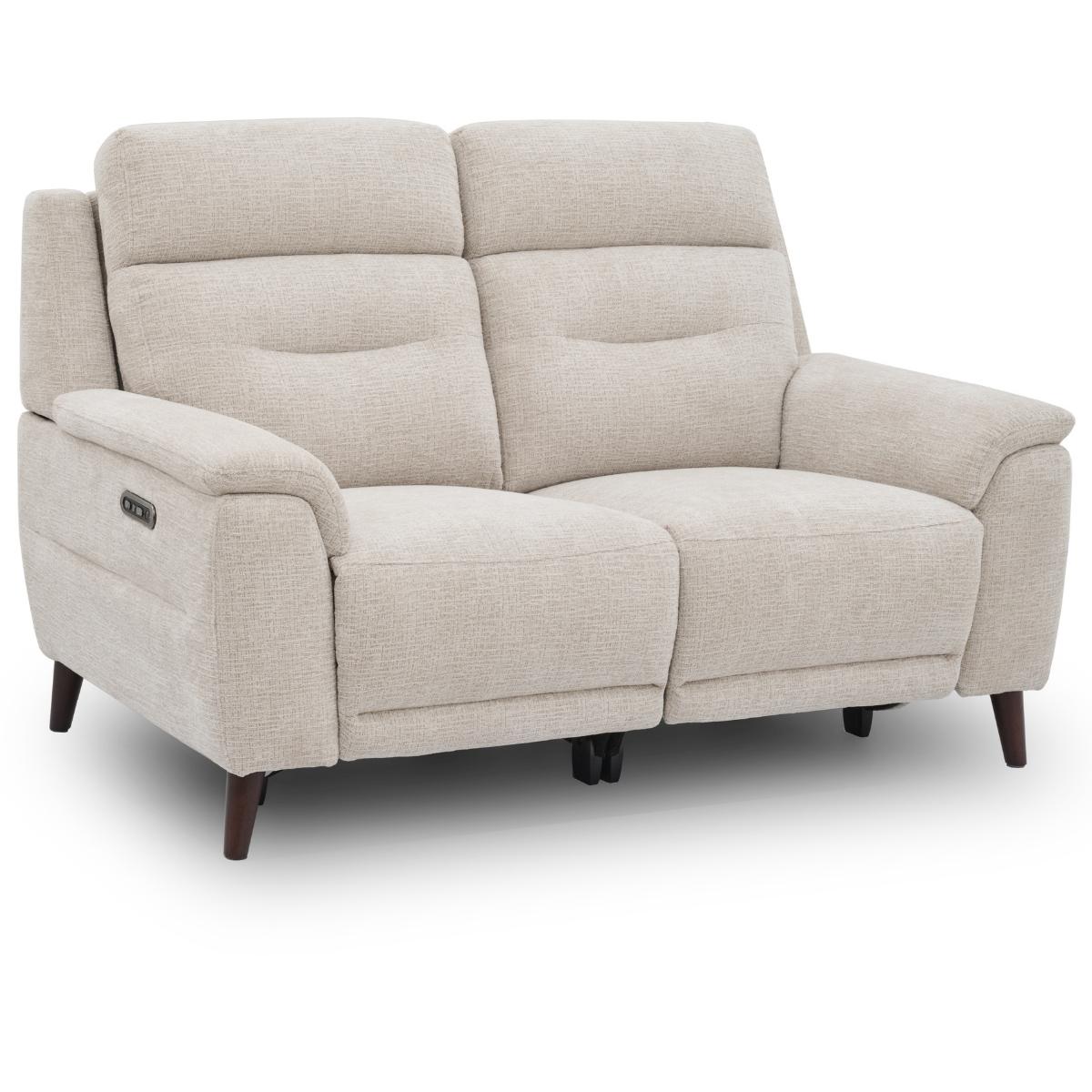 Lawrence beige 2 seater recliner sofa.