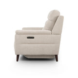 Lawrence beige 2 seater sofa side view.