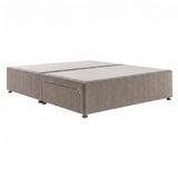 Desire Fabric Divan Base - Light Brown by Respa