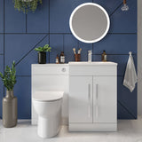 Lili 600 White Vanity Cabinet - 2