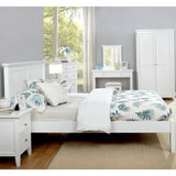 Lolly Panel White Painted Wood Bed Frame - 2