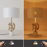 LuxuryWhite_GoldTableLampwithMarbleBase-10
