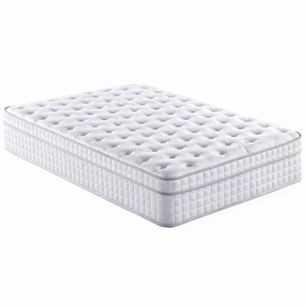 White mattress on a white background