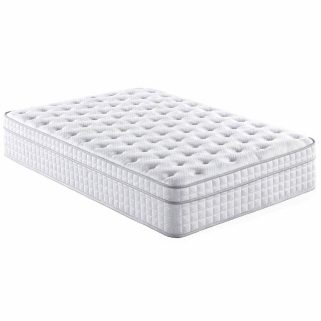 White mattress on a white background