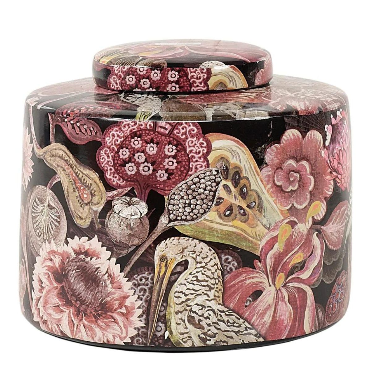 Ginger Oriental Design Wide Jar