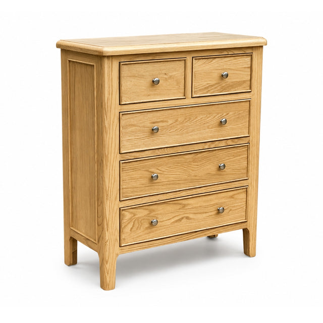 Maldon Oak 2 over 3 Chest of Drawers - 1