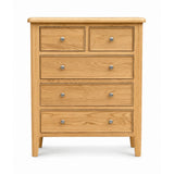 Maldon Oak 2 over 3 Chest of Drawers - 2