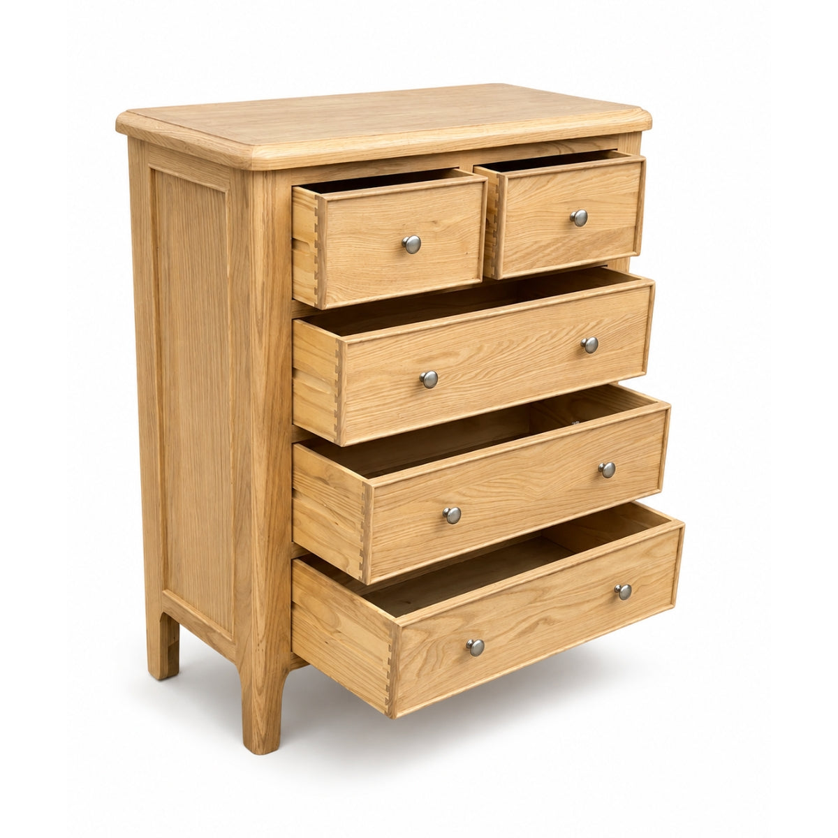 Maldon Oak 2 over 3 Chest of Drawers - 3