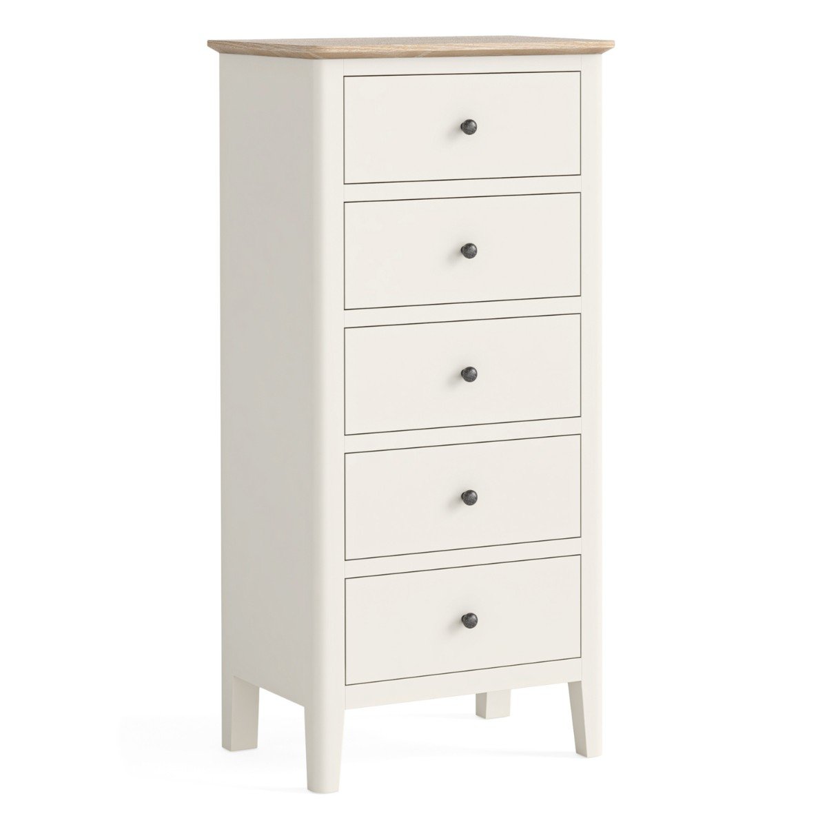 Marcella Cream 5 Drawer Tallboy - 1