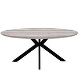 Maudie Large Grey Oval Table - 2