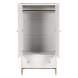 Megara Cashmere Oak 2 Door Wardrobe - 4