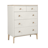 Megara Cashmere Oak 5 Drawer Chest of Drawers - 1