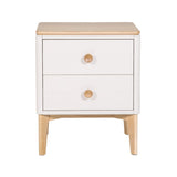 Megara Cashmere Oak Bedside Table - 1