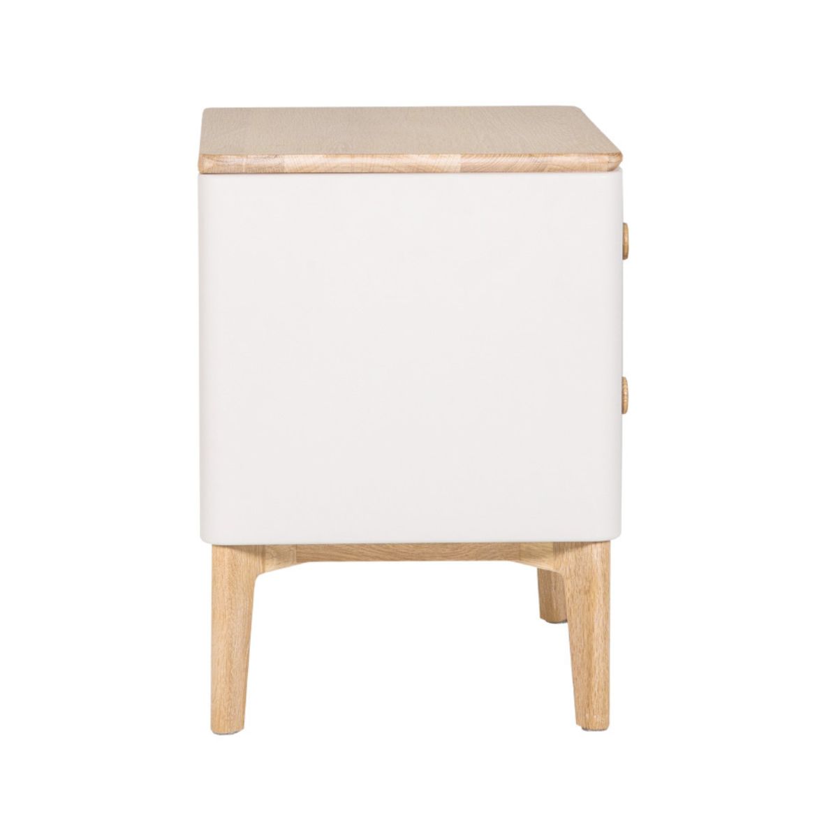 Megara Cashmere Oak Bedside Table - 3
