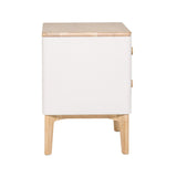 Megara Cashmere Oak Bedside Table - 3