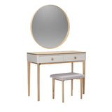 Megara Cashmere Oak Mirror - 3