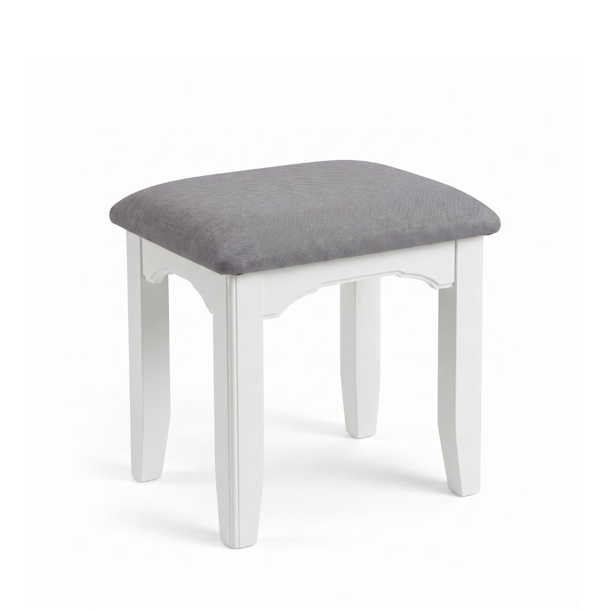 Mimosa White Dressing Table Stool