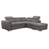 Mirabella Grey Corner Sofa Bed with Storage - 4