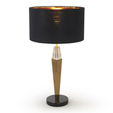 ModernBlackandGoldBedsideTableLampwithMarbleBase-1