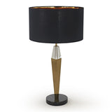 ModernBlackandGoldBedsideTableLampwithMarbleBase-2